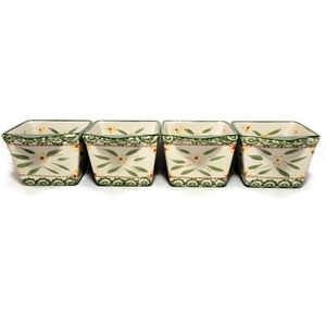 Temptations Ovenware Old World Confetti Ramekins Set of 4 No Lids